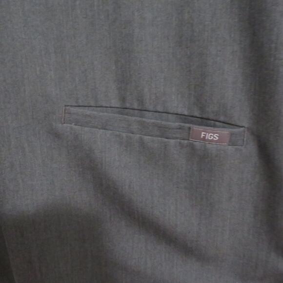 FIGS Womens Sz S Graphite Dark Gray Casma Three-Pocket Scrub Top Medical Wear - Picture 4 of 6